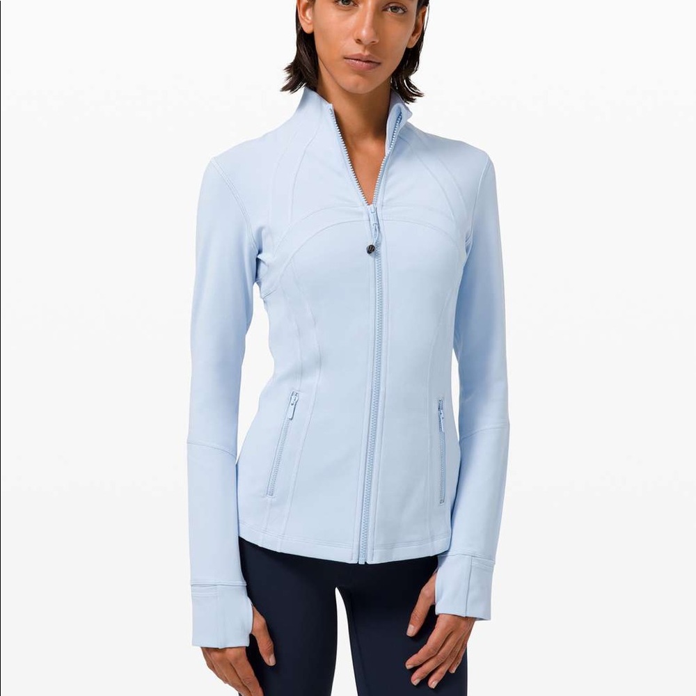 Lululemon Luon Define Jacket in Blue Linen size 16